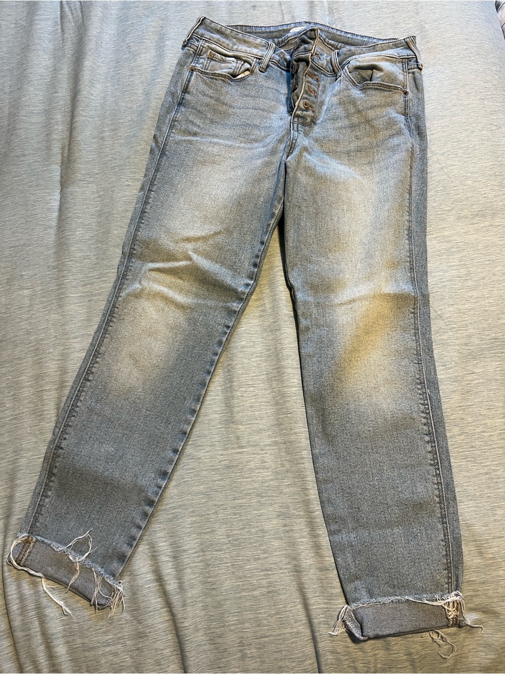Old Navy Rockstar Super Skinny Ankle Jeans Light Wash 8